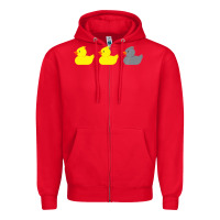 Red Duck Duck Grey Duck Funny Minnesota Premium Zipper Hoodie - trangStudio