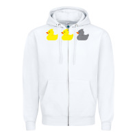 White Duck Duck Grey Duck Funny Minnesota Premium Zipper Hoodie - trangStudio