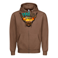 Chestnut take no bull Zipper Hoodie - RacoonDesign