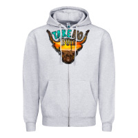 Heather Grey take no bull Zipper Hoodie - RacoonDesign