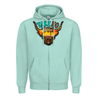 Seafoam take no bull Zipper Hoodie - RacoonDesign