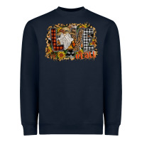 Navy Love Fall Heavyweight Sweatshirt - CowhideDigitalArt