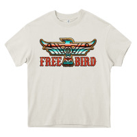 Cream thunderbird free bird Heavy Core Tee - JahusDesignShop