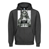 Charcoal Heather Sheri moon zombie baby firefly the devils rejects art print mugshot de Zipper Hoodie - trangStudio
