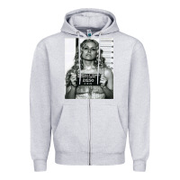 Heather Grey Sheri moon zombie baby firefly the devils rejects art print mugshot de Zipper Hoodie - trangStudio