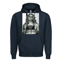 Navy Sheri moon zombie baby firefly the devils rejects art print mugshot de Zipper Hoodie - trangStudio