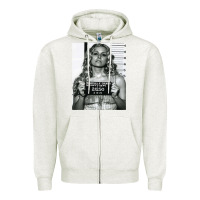 Oatmeal Heather Sheri moon zombie baby firefly the devils rejects art print mugshot de Zipper Hoodie - trangStudio