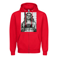 Red Sheri moon zombie baby firefly the devils rejects art print mugshot de Zipper Hoodie - trangStudio