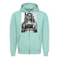 Seafoam Sheri moon zombie baby firefly the devils rejects art print mugshot de Zipper Hoodie - trangStudio