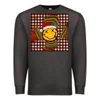 Smoke Christmas smiley face Premium Sweatshirt - BarkalooDesign