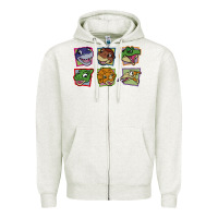 Oatmeal Heather The Land Before Time Collection GIFT Zipper Hoodie - trangStudio