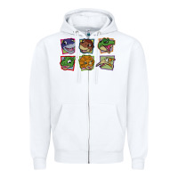 White The Land Before Time Collection GIFT Zipper Hoodie - trangStudio