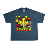 Midnight Navy tis the season softball halloween Urban Heavy Tee - CowGirlArtShop