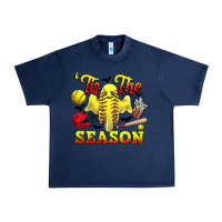 Navy tis the season softball halloween Urban Heavy Tee - CowGirlArtShop