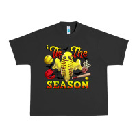 Pigment Black tis the season softball halloween Urban Heavy Tee - CowGirlArtShop
