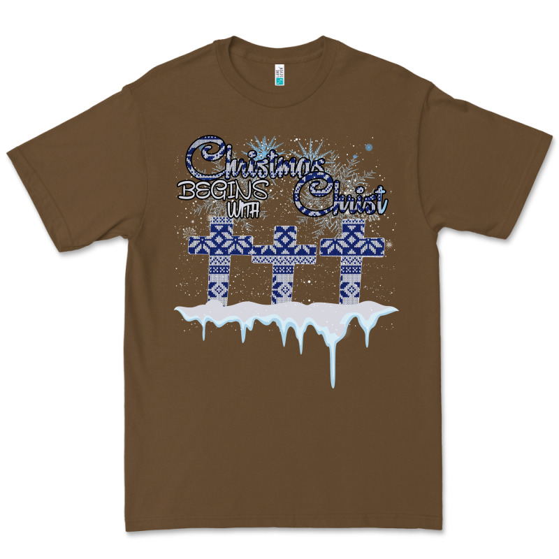 Christmas Christ Begins With Premium Tee by Bettercallsaul | Teevron