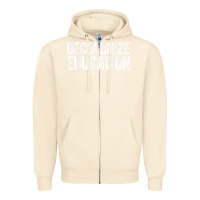 Sandshell Decolonize Education History Teacher Educator Gift Zipper Hoodie - trangStudio