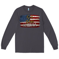 Smoke God Bless America Distressed Flag Long Sleeve Tee - Jasminsmagicworld