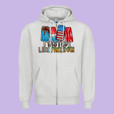 Tasted Like Freedom Zipper Hoodie Designed By Racoondesign