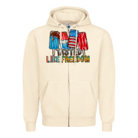 Sandshell tasted like freedom Zipper Hoodie - RacoonDesign