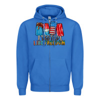True Royal tasted like freedom Zipper Hoodie - RacoonDesign