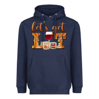 Navy let's get lit candles Heavyweight Hoodie - BarkalooDesign