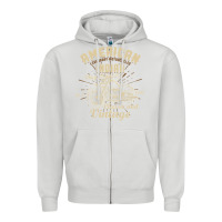 Dove Grey Retro Vintage American Motorcycle Indian for Old Biker Zipper Hoodie - trangStudio