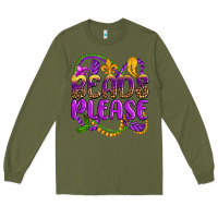 Army Green beads please mardi gras Long Sleeve Tee - OliviaCreatesArt