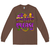Chestnut beads please mardi gras Long Sleeve Tee - OliviaCreatesArt
