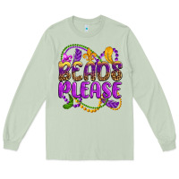 Matcha beads please mardi gras Long Sleeve Tee - OliviaCreatesArt