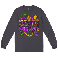 Smoke beads please mardi gras Long Sleeve Tee - OliviaCreatesArt