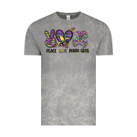 Cloud Rock peace love mardi gras Vintage Tee - CowGirlArtShop