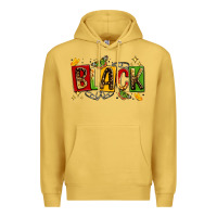 Antique Gold black Premium Hoodie - LillyAllenDesigns