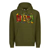Army Green black Premium Hoodie - LillyAllenDesigns