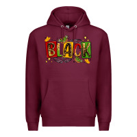 Burgundy black Premium Hoodie - LillyAllenDesigns