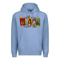 Colony Blue black Premium Hoodie - LillyAllenDesigns