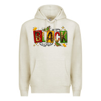 Oatmeal Heather black Premium Hoodie - LillyAllenDesigns