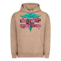 Pigment Burro floral nurse custom name Urban Hoodie - AdoDesignShop