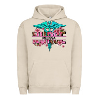 Pigment French Oak floral nurse custom name Urban Hoodie - AdoDesignShop