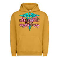Pigment Peanut Butter floral nurse custom name Urban Hoodie - AdoDesignShop