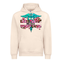 Sandshell floral nurse custom name Urban Hoodie - AdoDesignShop