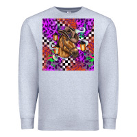 Heather Grey halloween horse Premium Sweatshirt - BarkalooDesign
