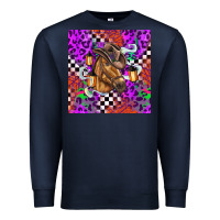 Navy halloween horse Premium Sweatshirt - BarkalooDesign
