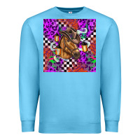 Ocean Blue halloween horse Premium Sweatshirt - BarkalooDesign