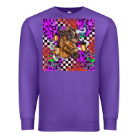 Purple halloween horse Premium Sweatshirt - BarkalooDesign