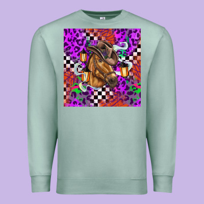 Halloween Horse Premium Sweatshirt Designed By Barkaloodesign