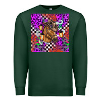 Sports Green halloween horse Premium Sweatshirt - BarkalooDesign