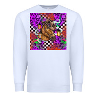 White halloween horse Premium Sweatshirt - BarkalooDesign
