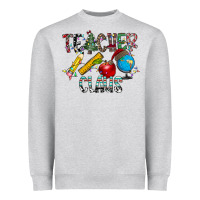 Heather Grey Teacher Calus Heavyweight Sweatshirt - CowhideDigitalArt