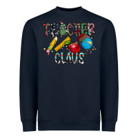 Navy Teacher Calus Heavyweight Sweatshirt - CowhideDigitalArt